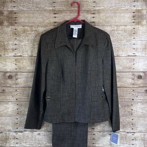 SARHARBOR Women's 2 Pieces Suit Sz 14 New with Tags Dark Green